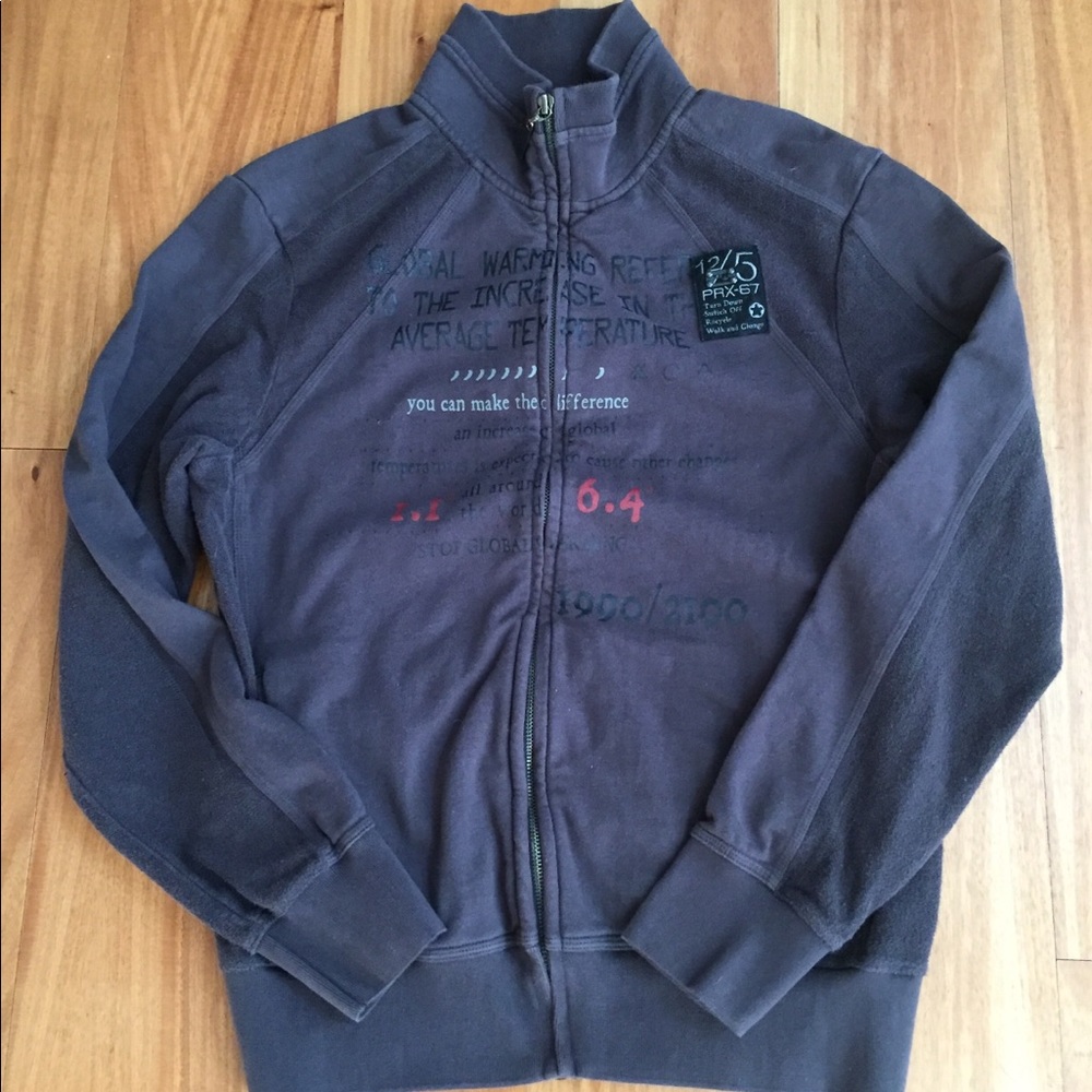 Projek Raw zip front sweatshirt